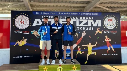 BAÜN’lü atletten 3000 metrede Türkiye ikinciliği