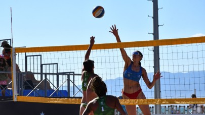 Plaj voleybolunun kalbi Ören’de attı