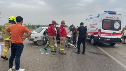 Balıkesir-Bursa yolunda kaza: 2 yaralı