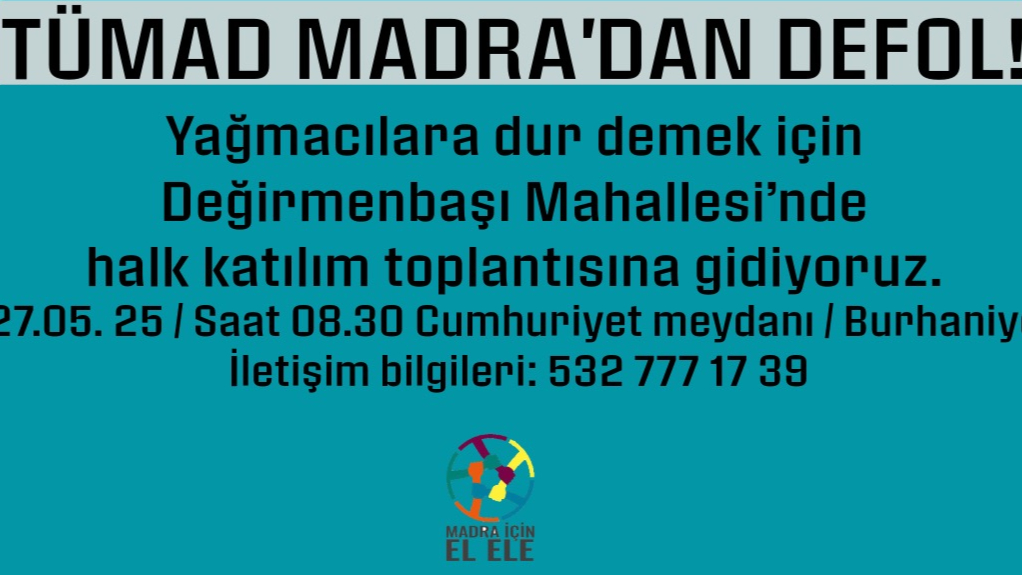 Burhaniye Çevre Platformu'ndan Madra çağrısı: "Madra için el ele"