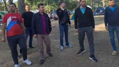 Edremit'te Sarıkız Anaokulu öğrencilerin kamp sevinci!
