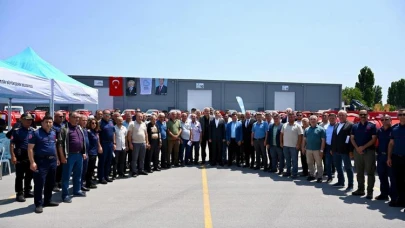Büyükşehirden 31 kırsal mahalleye Traktöre Monteli Yangın Tankeri desteği