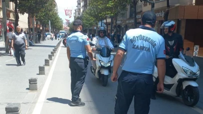 Milli Kuvvetler Caddesi’nde motosiklet denetimi