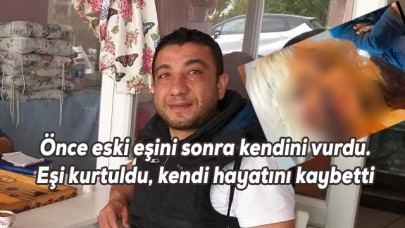 Ayvalık'ta önce eski eşini sonra kaçtığı yerde ise kendini vurdu!