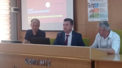 Edremit’te Özel Öğretim Değerlendirme Toplantısı