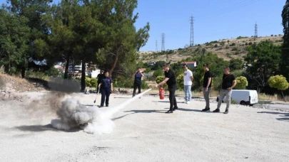 Büyükşehir’den Personele Yangın Eğitimi