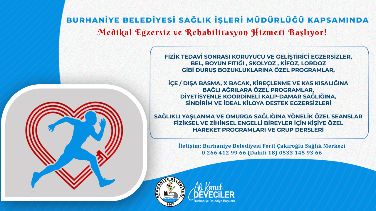 Burhaniye Belediyesi Sağlık İşleri Müdürlüğü’nden Medikal Egzersiz Ve Rehabilitasyon Hizmeti