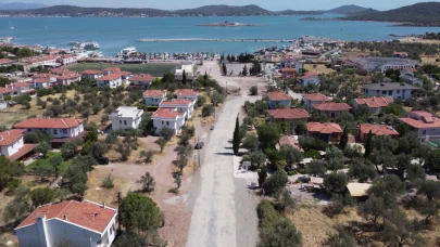Cunda’ya 380 metre uzunluğunda alternatif yeni yol kazandırıldı
