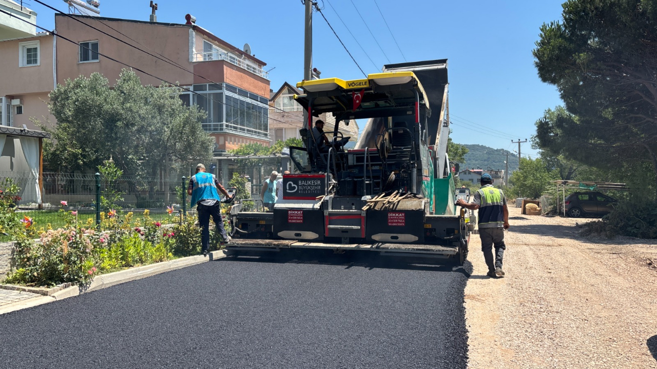 Büyükşehir’in Erdek’teki yatırımları hız kesmeden devam ediyor