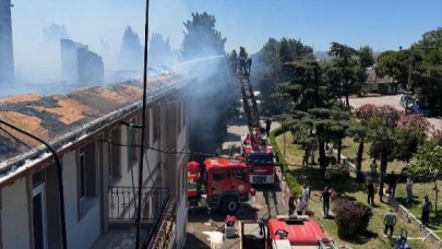 Bandırma Koyunculuk Araştırma Enstitüsü’nde korkutan yangın