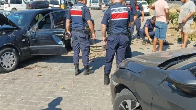 Edremit'te trafik kazası: Sürücü yaralandı