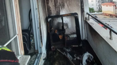 Burhaniye'de yangın paniği