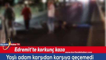 Edremit’te yaşlı adama otomobil çarptı