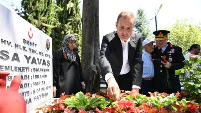 Başkan Akın’dan kahraman şehitlere ahde vefa
