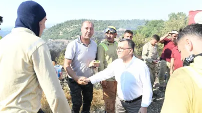 Başkan Şehirli soğutma çalışmalarına katıldı