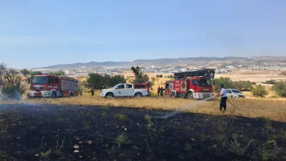 Altıeylül'de yangın büyümeden söndürüldü