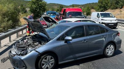 Balıkesir’de sıcaktan eriyen zift kazası: 8 Yaralı