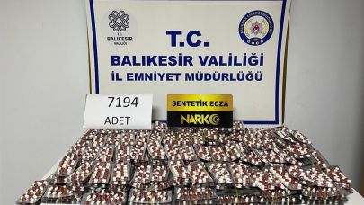 Ayvalık’ta uyuşturucu operasyonu: 7.194 adet sentetik ecza ele geçirildi