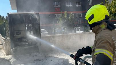 Susurluk’ta elektrik trafosunda yangın