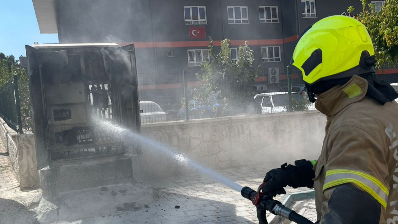 Susurluk’ta elektrik trafosunda yangın