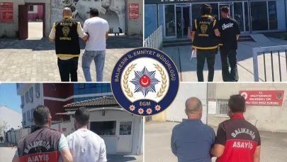 Balıkesir’de eş zamanlı operasyon: 42 aranan şahıs yakalandı