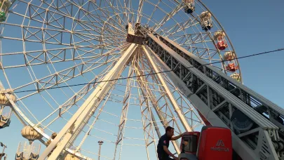 Edremit’te Lunapark'ta elektrik kesintisi: 3 kişi mahsur kaldı