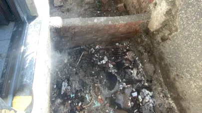 Edremit'te korkutan ev yangını