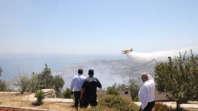 Edremit Çamlıbel’de çıkan yangın kontrol altına alındı