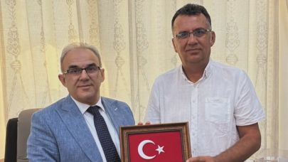 Edremit İlçe Millî Eğitim Müdürü Ramazan Esmen’e hayırlı olsun ziyaretleri