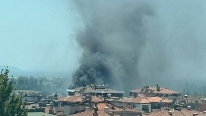 Edremit'te korkutan arazi yangını