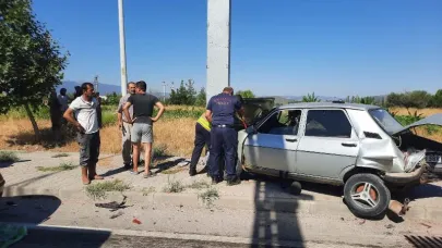 Sındırgı da kaza: 1 yaralı