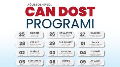 Balıkesir Büyükşehir Belediyesinin Can Dost’u şifa dağıtıyor