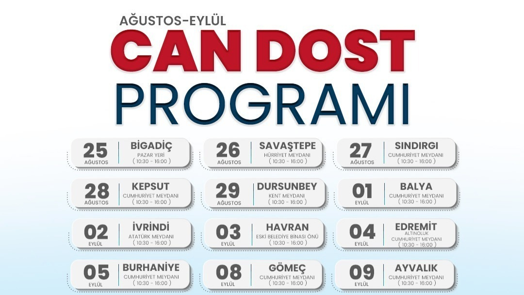 Balıkesir Büyükşehir Belediyesinin Can Dost’u şifa dağıtıyor