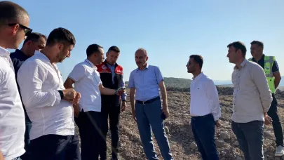 Balıkesir Gönen Sera Organize Tarım Bölgesinde altyapı çalışmaları incelendi