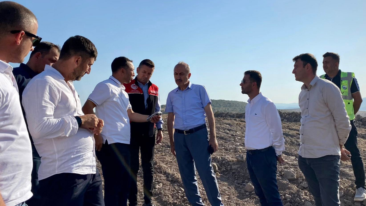 Balıkesir Gönen Sera Organize Tarım Bölgesinde altyapı çalışmaları incelendi