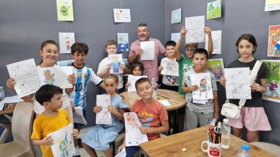 Karikatür Atölyesi minik sanatçıların ilgi odağı oldu