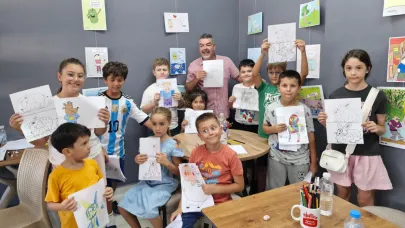 Karikatür Atölyesi minik sanatçıların ilgi odağı oldu