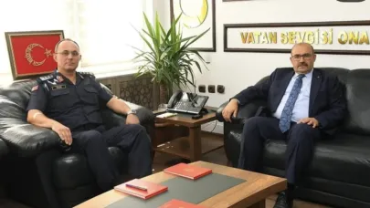 Vali Ustaoğlu’ndan İl Jandarma Komutanı Özer’e ziyaret