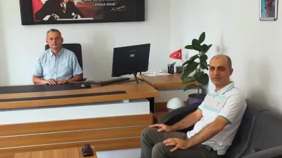 Edremit Devlet Hastanesi Başhekimi Yıldırım'dan İlçe Sağlık Müdürü Budak’a iade-i ziyaret