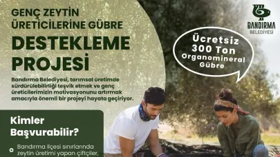 Bandırma Belediyesi’nden genç zeytin üreticilerine büyük destek