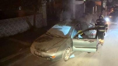 Bandırma’da Araç Yangını