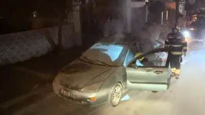 Bandırma’da Araç Yangını