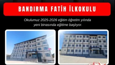 Bandırma Fatih İlkokulu Yeni Binasında Eğitime Başladı
