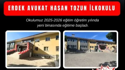 Erdek Avukat Hasan Tozun İlkokulu Yeni Binasında Eğitime Başladı