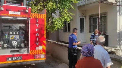Altıeylül’de Bir Evde Alevler Yükseldi