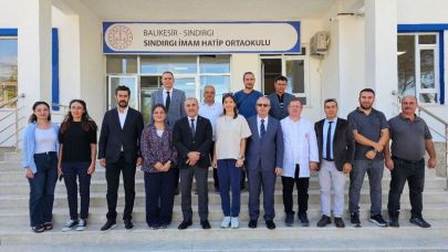 Müdür Demir, Sındırgı'da eğitim yatırımlarını inceledi