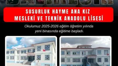 Susurluk Hayme Ana Kız Mesleki ve Teknik Anadolu Lisesi Yeni Binasında Eğitime Başladı