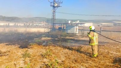 Savaştepe-Soma Yolunda Ot Yangını