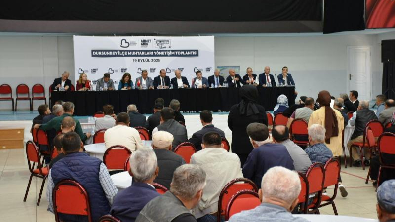 Büyükşehir Dursunbey’de muhtarlarla buluştu
