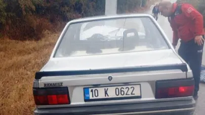 Susurluk’ta otomobil kontrolden çıktı: 1 yaralı